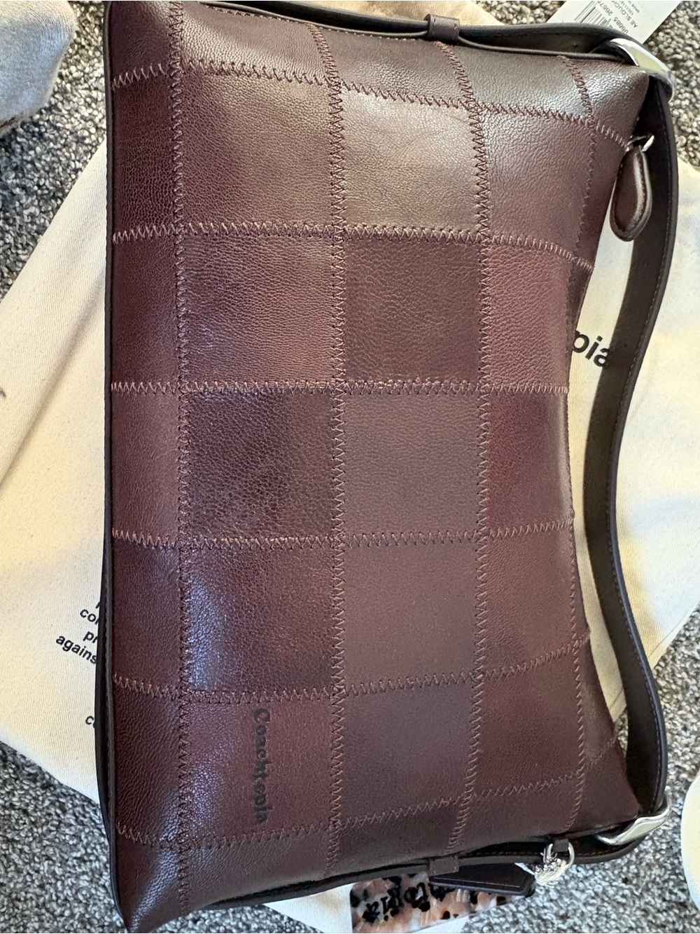 Coachtopia Alter Ego Brown leather shoulder bag